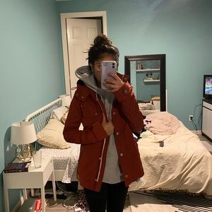 Abercrombie and Fitch Red Coat
